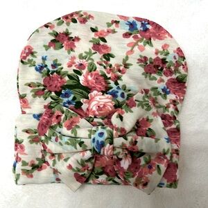 New Baby Girl Flower Hat with Bow